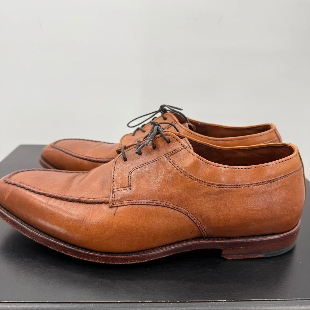 Allen Edmonds LaSalle Derby Mens 11.5 D Brown Good Split Toe Leather 3920
